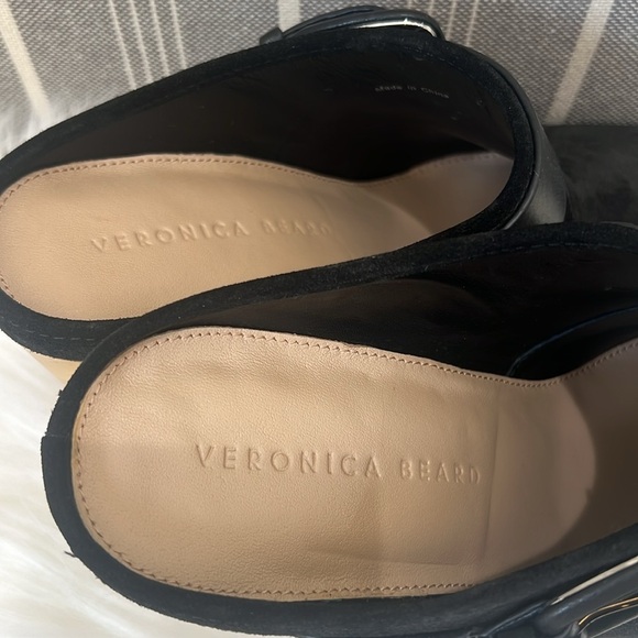 Veronica Beard Black and Tan Clogs - Picture 5 of 13
